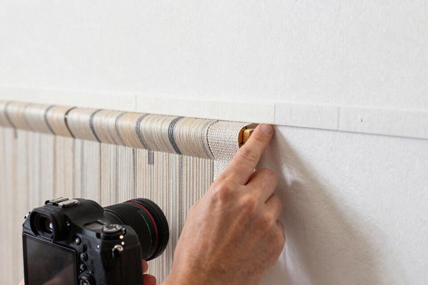 How to Hang a Tapestry in Steps 3 adhesive strips for hanging