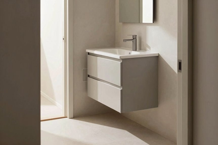 10 Smart Ways to Maximize Bathroom Space 5 compact vanities preserve traffic flow