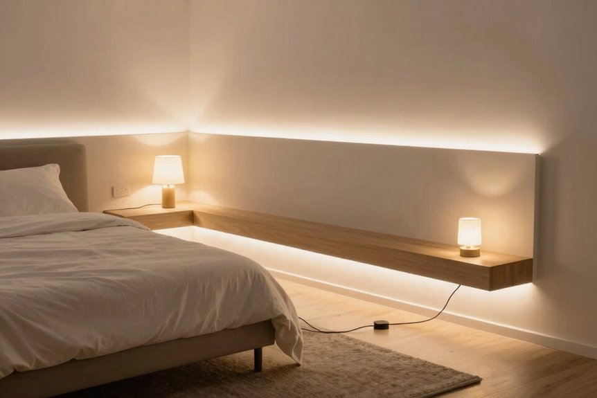How to Light a Bedroom With No Overhead Lighting—A Complete Guide 11 cord management for calm lighting
