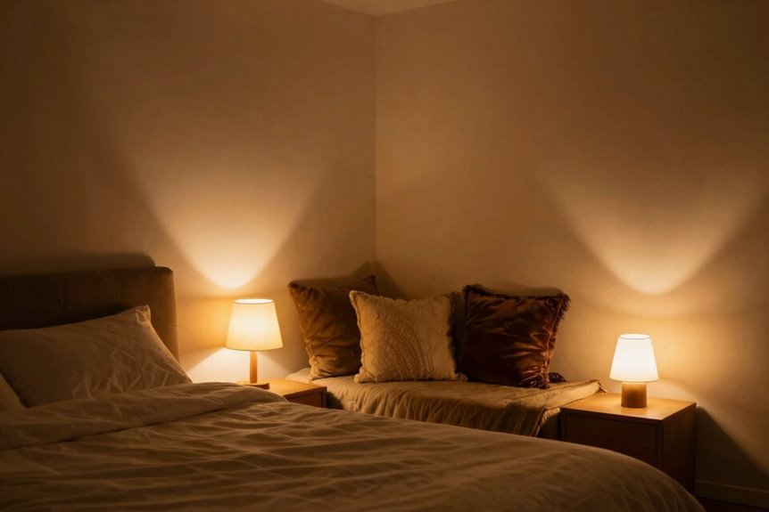 How to Light a Bedroom With No Overhead Lighting—A Complete Guide 6 corner lamps create layered warm depth