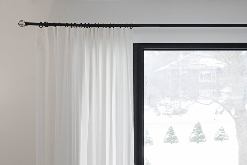 curtain rods sliding fix tips