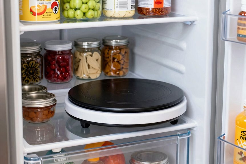 5 Dollar Store Organization Hacks That Actually Work 2 dollar tree lazy susan transforms chaotic fridge