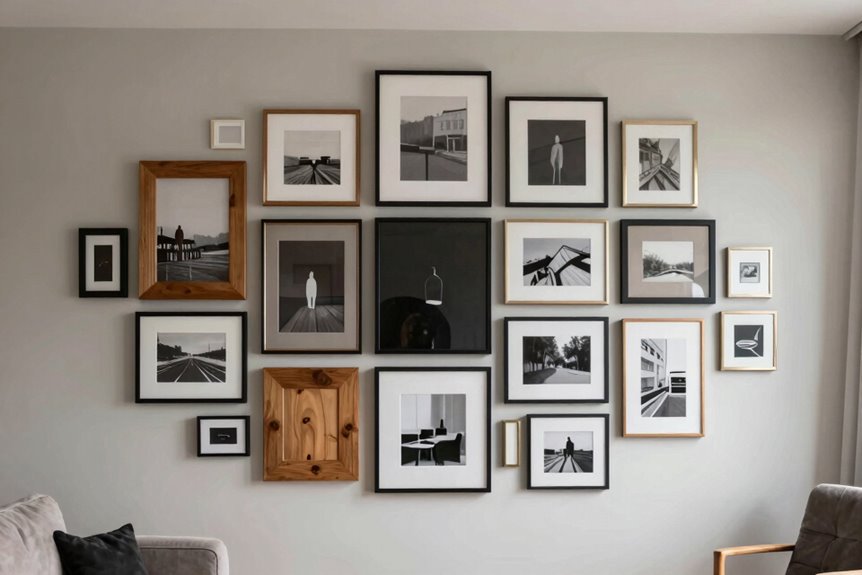 expandable gallery wall with swap ready frames
