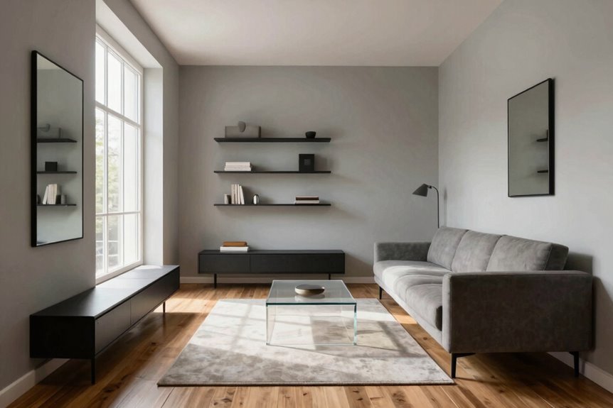 10 Ways to Make a Small Space Feel Bigger 2 float sofa create open paths