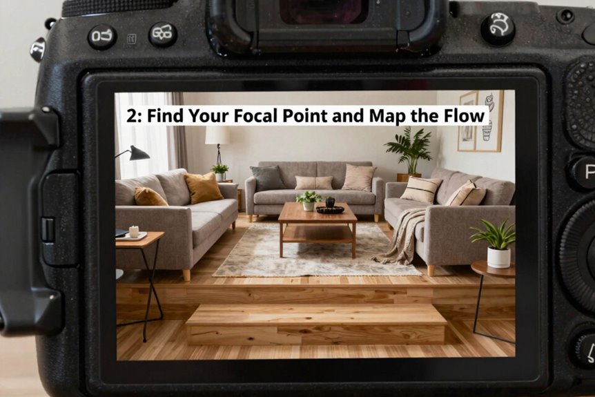 How to Organize Living Room Furniture in 5 Steps 3 focal point clear sightlines traffic