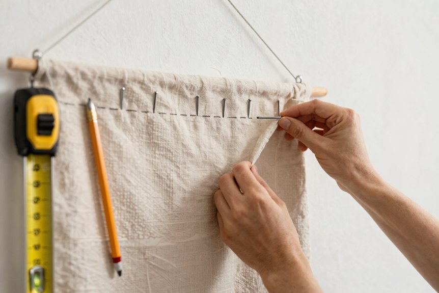 How to Hang a Tapestry in Steps 2 hang lightweight tapestries with nails