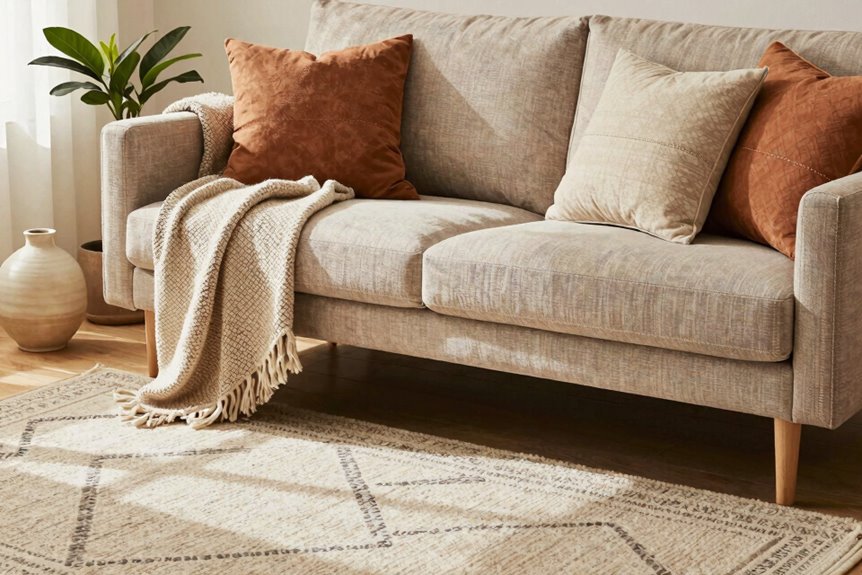 7 Apartment Decor on a Budget Tips That Actually Work 7 layer textiles to make rental home