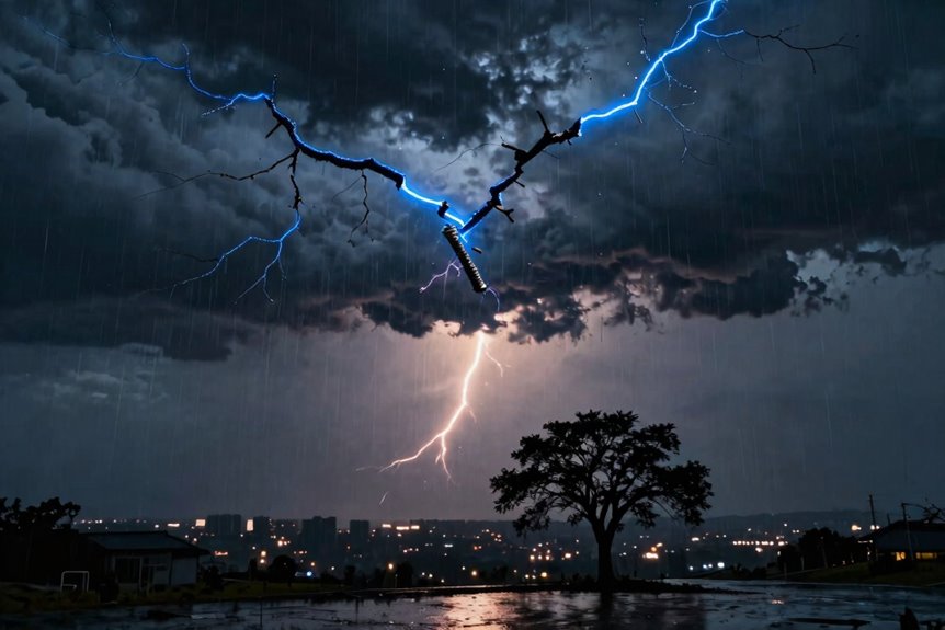 lightning first thunder lags behind