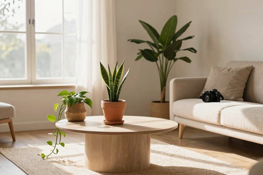 10 Tips to Decorate Your Apartment Living Room 10 low maintenance indoor plant trio