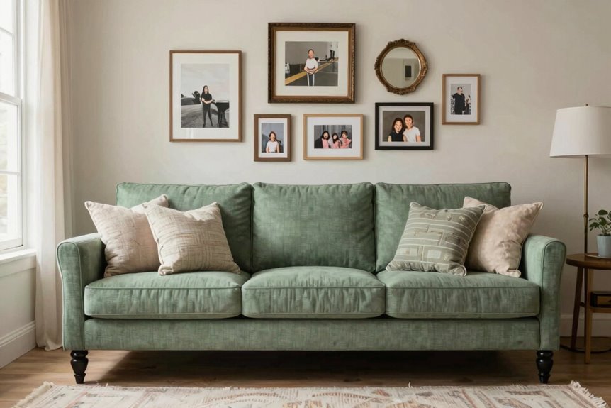 How Do You Create a Gallery Wall Behind Your Sofa? 10 measure center offset test
