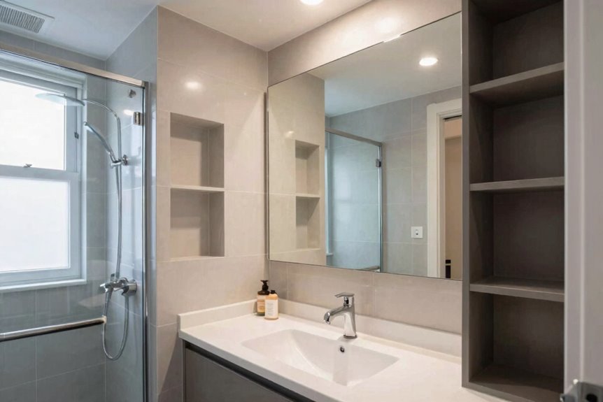 10 Smart Ways to Maximize Bathroom Space 3 mirror placement multiplies perceived space