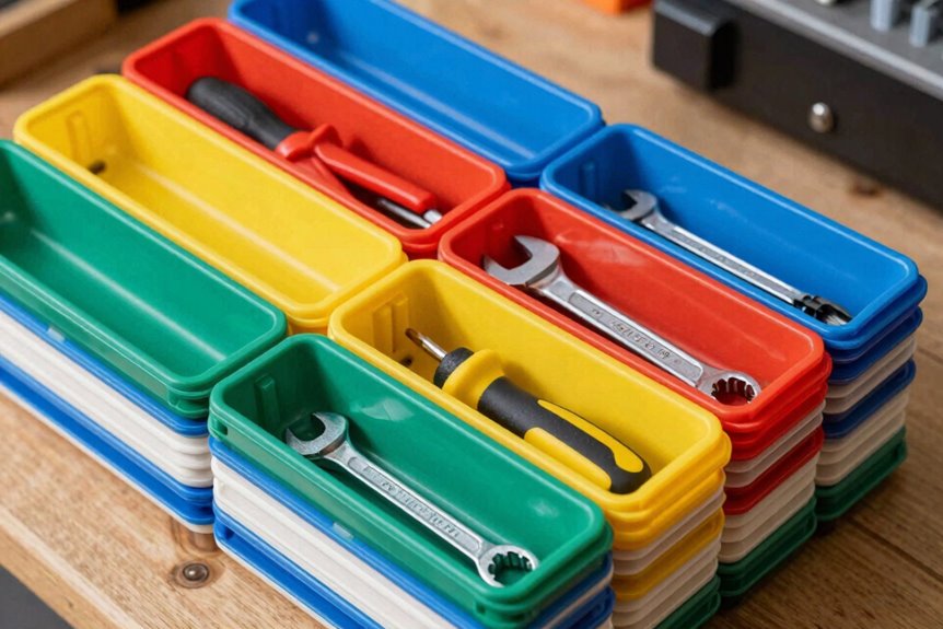 How to Organize Tools to Find Anything in Under 50 Seconds 9 modular drawers stackable containers