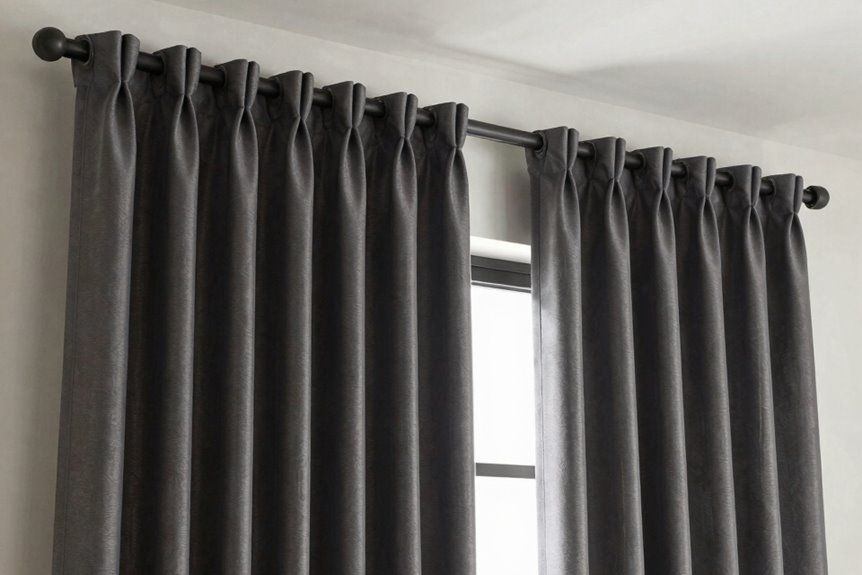 mount curtain rod high wider span