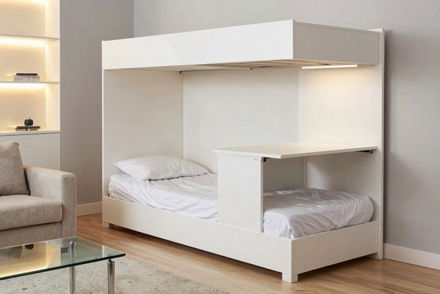 5 Space-Saving Multifunctional Furniture Pieces for Studio Apartments 2 murphy bed frees small space