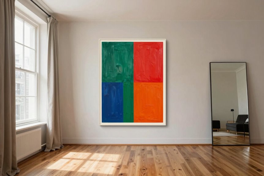 10 Ways to Make a Small Space Feel Bigger 7 one oversized art anchor