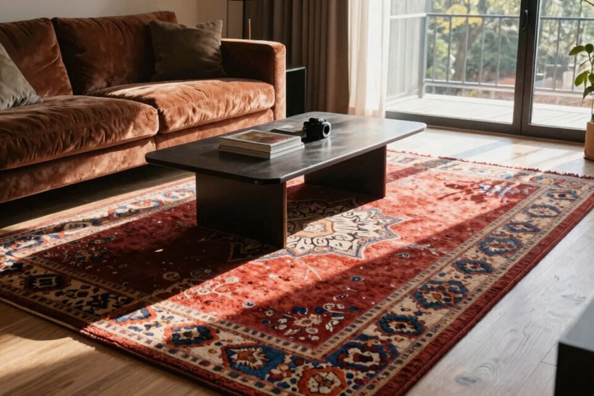 10 Ways to Make a Small Space Feel Bigger 4 oversized rug anchors seating spaces