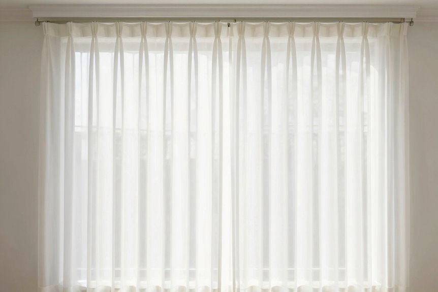 parallel layered curtain rods alignment