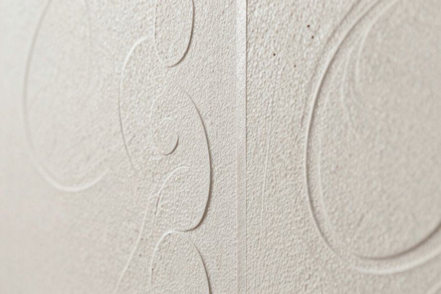 peel and stick on textured walls