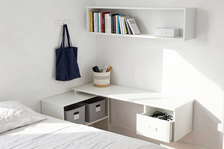 10 Steps to Organize a Small Bedroom That Actually Work 7 permanent homes surface remains clear