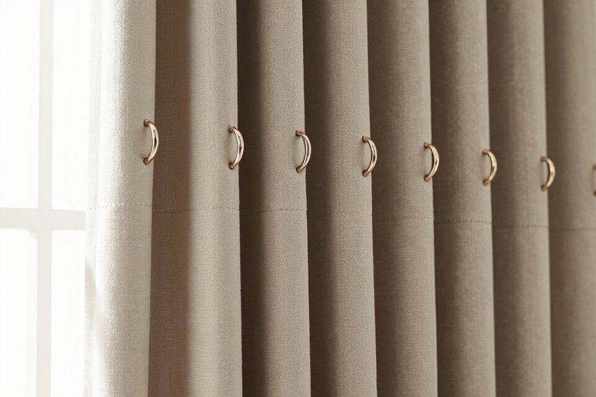 pleating hooks rings balance