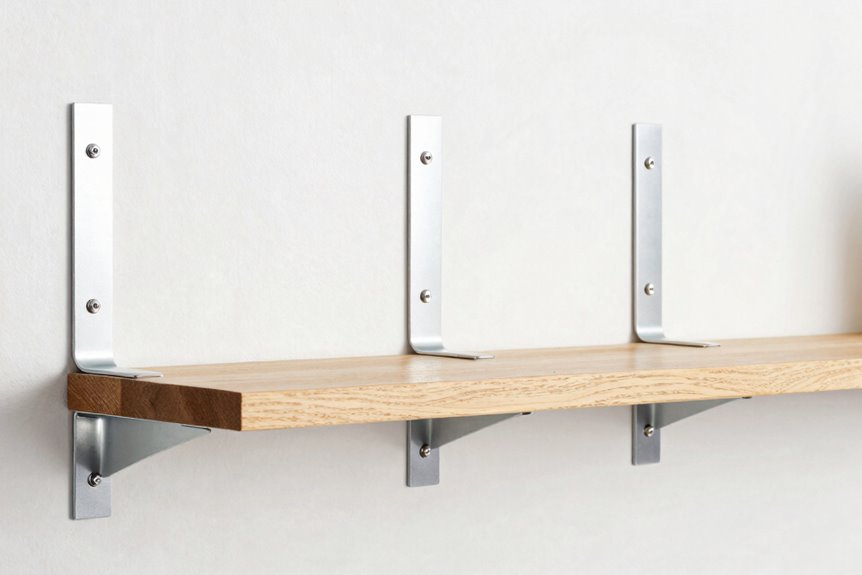 Keep Floating Shelves From Sagging: 7 Proven Methods 5 pre bend shelf bracket counteracts sag