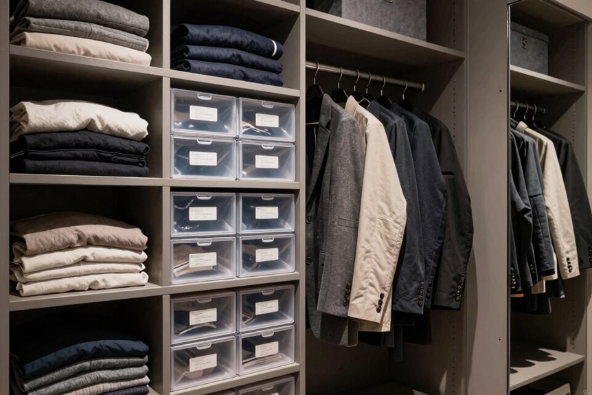 10 Ways to Store Lots of Clothes in a Small Space 3 second shelf doubles closet space