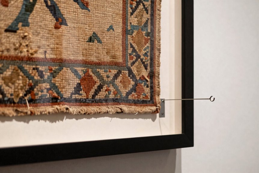 How to Hang a Tapestry in Steps 6 shadowbox preserves antique tapestry durability