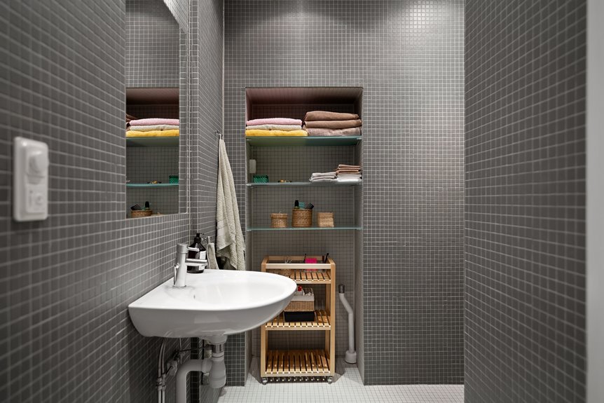 small bathroom boost counter space