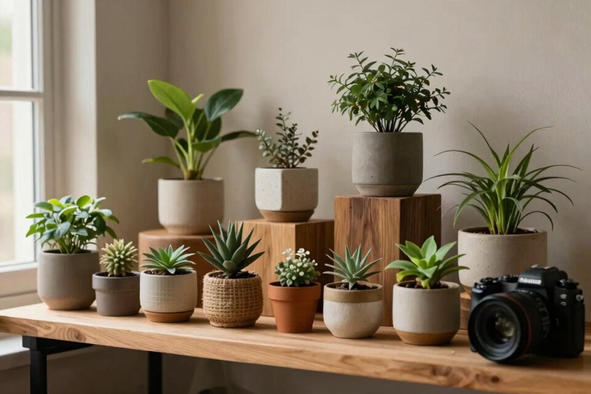10 Small Home Decor Pieces for Shelves That Elevate Any Room 4 small potted layering for depth