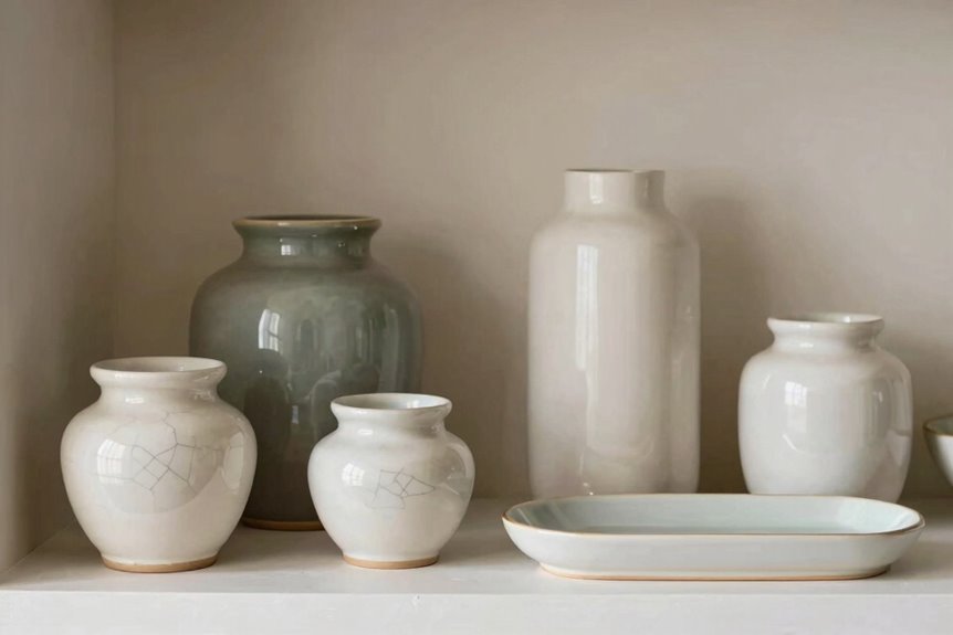 10 Small Home Decor Pieces for Shelves That Elevate Any Room 5 stacked ceramics create vertical rhythm