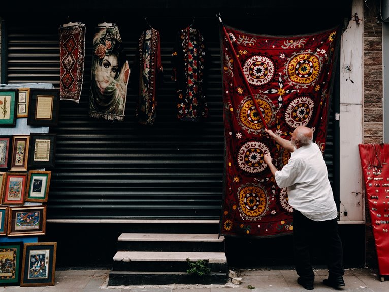 steps to hang a tapestry