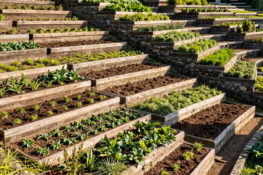 How to Build Raised Garden Beds on a Slope in 10 Steps 2 sun exposure slope and bed placement