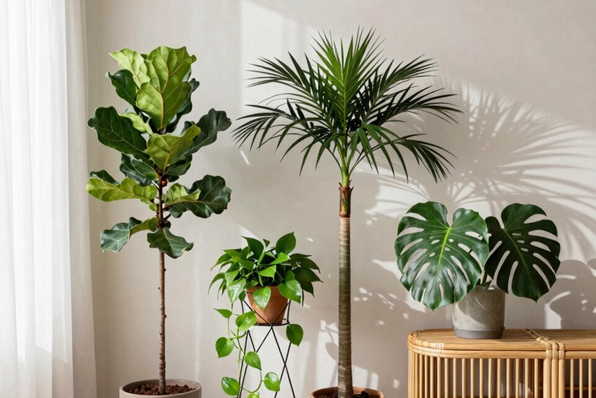 10 Plant Decor Tips to Transform Your Home 5 tall short wide cascading arrangement