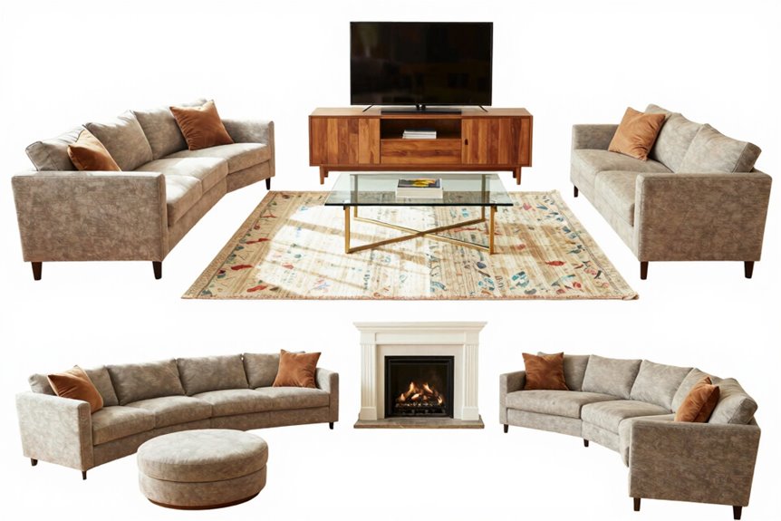 How to Organize Living Room Furniture in 5 Steps 4 three proven layout options optimize living rooms