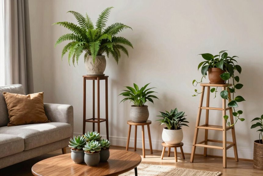 10 Plant Decor Tips to Transform Your Home 6 turn furniture into plant stands