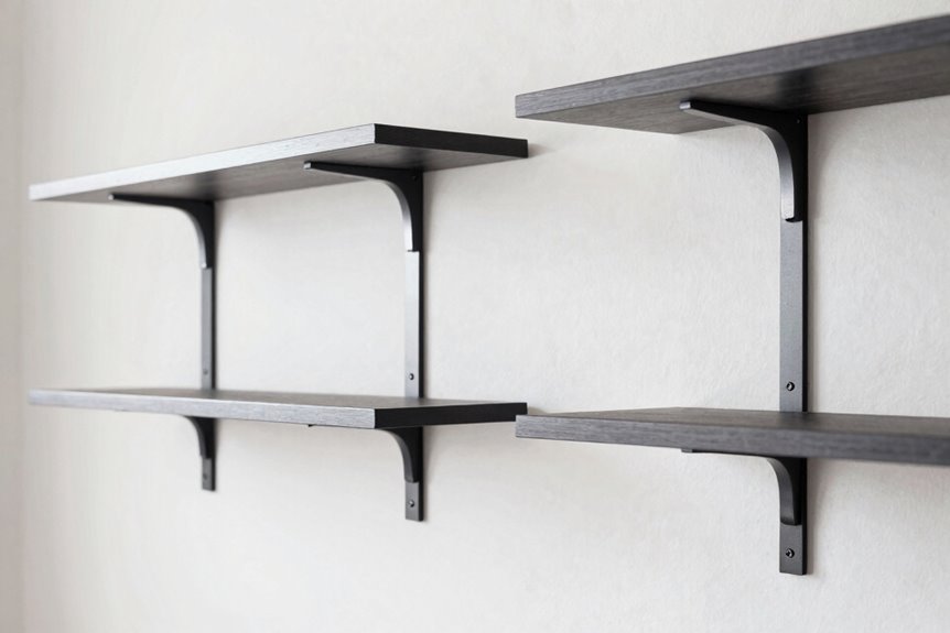 Keep Floating Shelves From Sagging: 7 Proven Methods 7 vertical brackets maximize load strength against sag