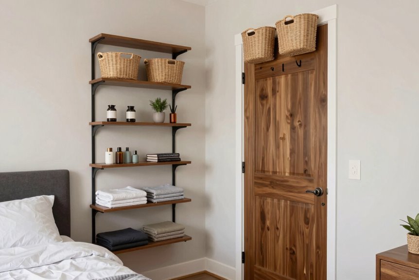 10 Steps to Organize a Small Bedroom That Actually Work 5 vertical ceiling height storage systems