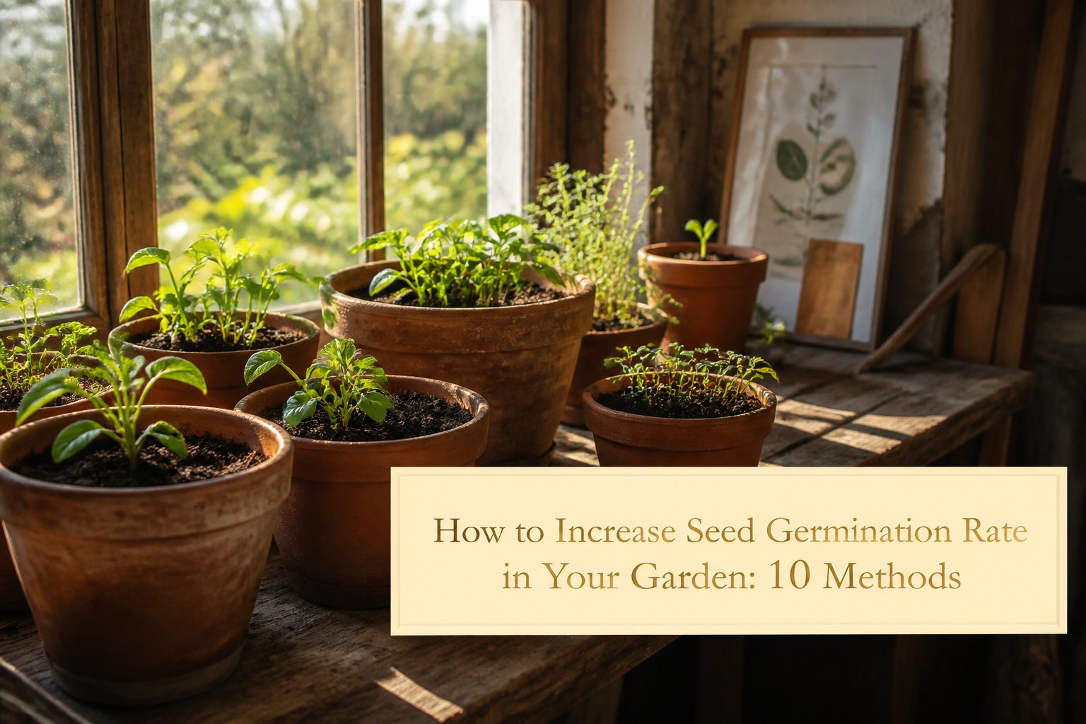 A collection of vibrant vegetables and seeds with gardening tools.