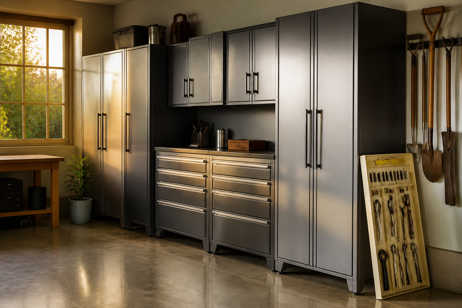Metal Garage Cabinet Types: Wall, Floor, Rolling, Freestanding & Steel Gauges